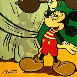 Trevor Carlton "Muscle Mickey" Limited Edition Giclee on Canvas