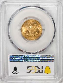 1907 $5 Liberty Head Half Eagle Gold Coin NGC MS62