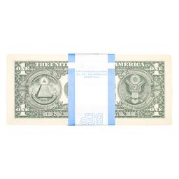 Pack of (100) Consecutive 2013 $1 Federal Reserve Notes San Francisco