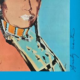 Andy Warhol (1928-1987) "The American Indian Series (Blue)" Print Poster on Paper