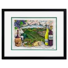 Charles Fazzino "A Tasting in Wine Country (Green)" Limited Edition Serigraph