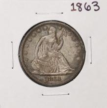 1863 Seated Liberty Half Dollar Coin