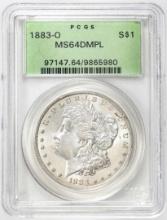 1883-O $1 Morgan Silver Dollar Coin PCGS MS64DMPL Old Green Holder