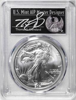 2021 Type 2 $1 American Silver Eagle Coin PCGS MS70 Cleveland Signature FDOI