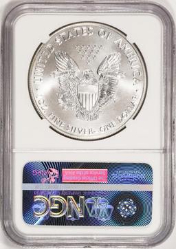 2016 $1 American Silver Eagle Coin NGC MS70 FDOI Mercanti Signature 30th Anniversary