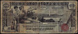 1896 $1 Educational Silver Certificate Note