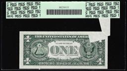 1974 $1 Federal Reserve Note Boston Fold over Error Fr.1908-A PCGS Gem New 65PPQ
