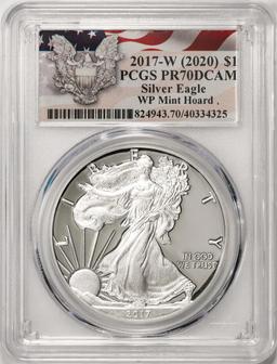 2017-W $1 Proof American Silver Eagle Coin PCGS PR70DCAM WP Mint Hoard