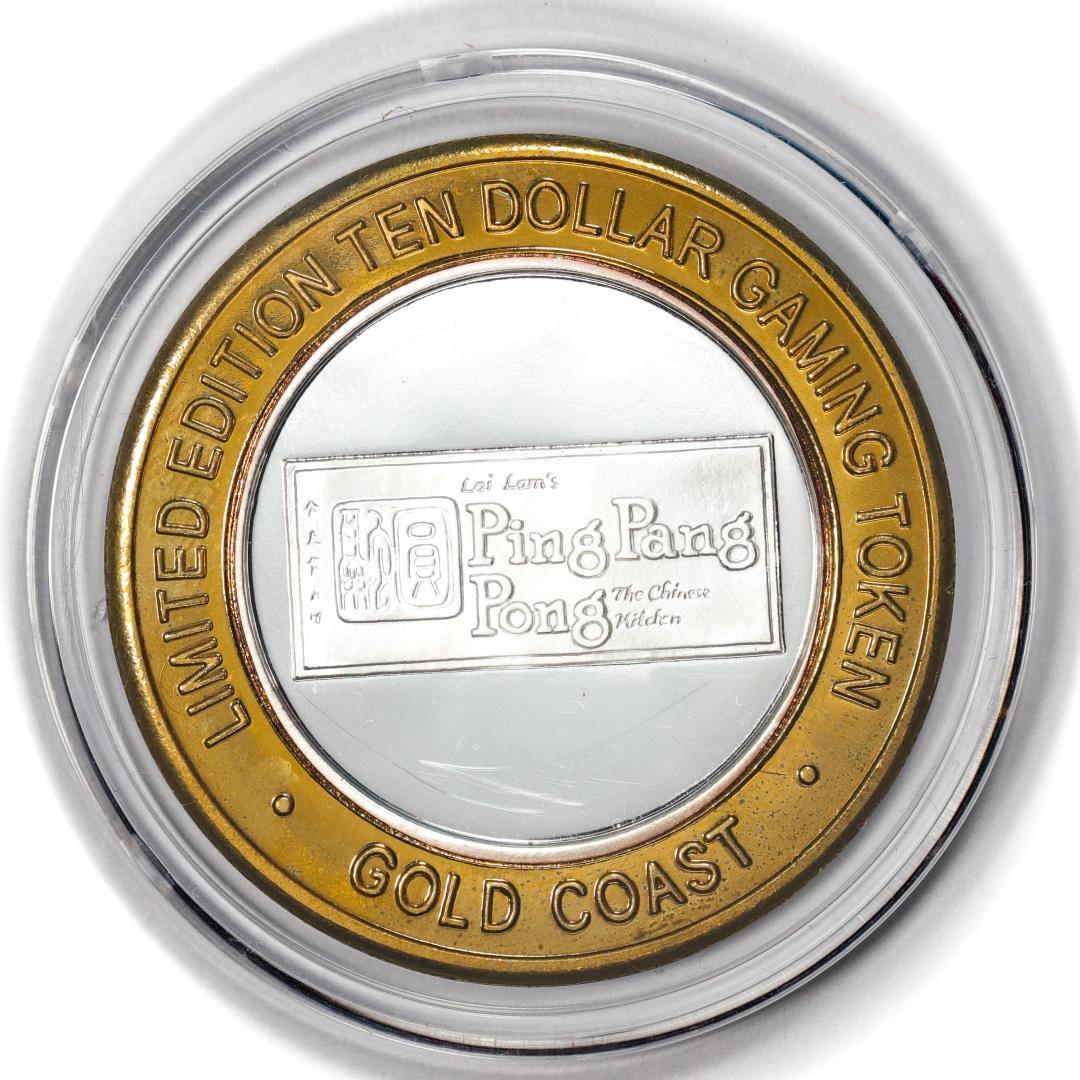 .999 Fine Silver Gold Coast Las Vegas, Nevada $10 Casino Limited Edition Gaming Token