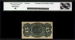 1863 Fourth Issue 15 Cents Fractional Currency Note Fr.1271 Legacy Extremely Fine 40