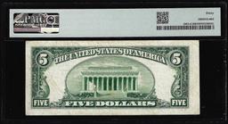 1950B $5 Federal Reserve Note Richmond Stuck Prefix Error Fr.1963-E PMG Very Fine 30