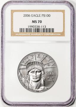 2006 $100 Platinum American Eagle Coin NGC MS70