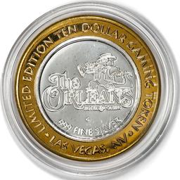 .999 Silver The Orleans Hotel & Casino Las Vegas, NV $10 Casino Token Limited Edition