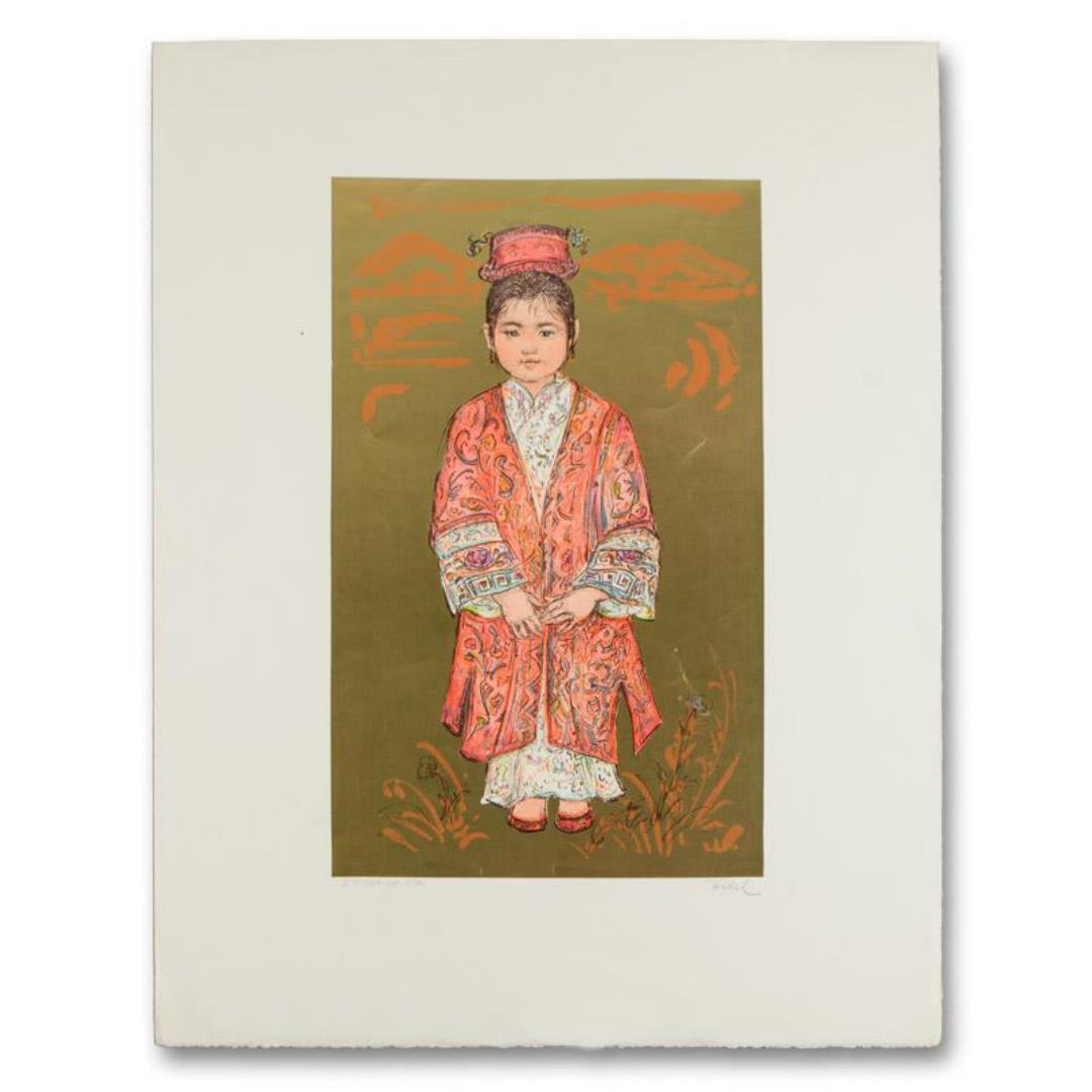 Edna Hibel (1917-2014) "Sun Ming Tsai of Beijing" Limited Edition Lithograph on Paper