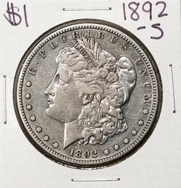 1892-S $1 Morgan Silver Dollar Coin