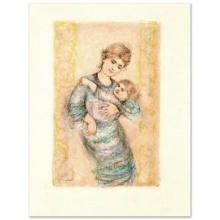 Edna Hibel (1917-2014) "Fair Alice and Baby" Limited Edition Lithograph on Rice Paper