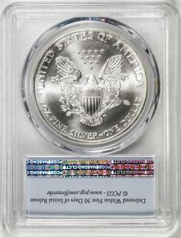 2000 $1 American Silver Eagle Coin PCGS MS69 First Strike