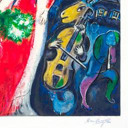 Chagall (1887-1985) "Maries Au Village" Limited Edition Serigraph on Paper