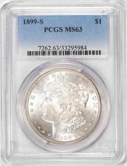 1899-S $1 Morgan Silver Dollar Coin PCGS MS63