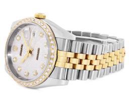 Rolex Men's Two Tone Diamond Datejust Wristwatch