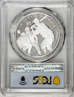 2022-P $1 Proof Negro Leagues Baseball Silver Dollar Coin PCGS PR70DCAM FDOI
