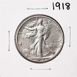 1918 Walking Liberty Half Dollar Coin