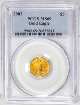 2003 $5 American Gold Eagle Coin PCGS MS69