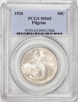 1920 Pilgrim Tercentenary Commemorative Half Dollar Silver Coin PCGS MS65
