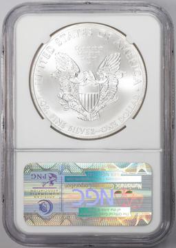 2014 $1 American Silver Eagle Coin NGC MS69 San Francisco Giants
