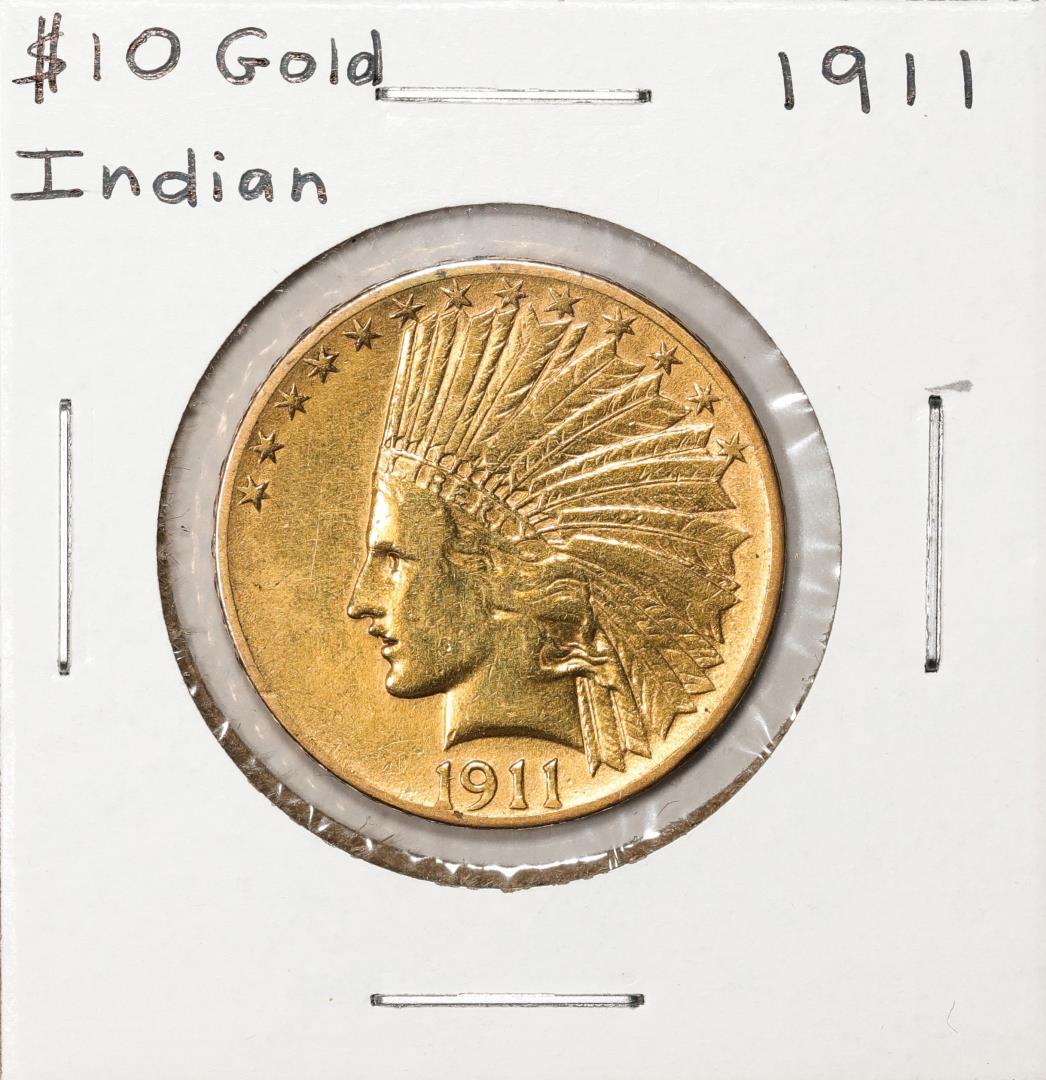 1911 $10 Indian Head Eagle Gold Coin