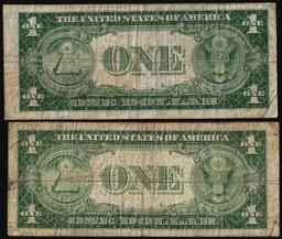 Pair of 1935A $1 Experimental "R" & "S" Silver Certificate Notes