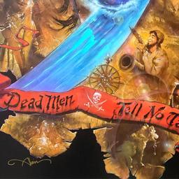John Alvin (1948-2008) "Dead Men Tell No Tales" Limited Edition Giclee on Canvas