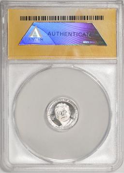 2014 Proof 1/10 oz Platinum JFK Apollo 11 Anniversary Medal ANACS MS68