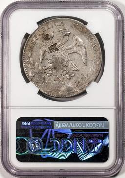 1891DO JP Mexico 8 Reales Silver Coin NGC VF Details Chopmarked
