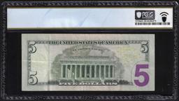 2013 $5 Federal Reserve Note Mismatched Serial Number Error Fr.1996-L PCGS Very Fine 30