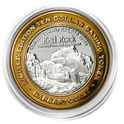 .999 Silver Barbary Coast Las Vegas, Nevada $10 Casino Limited Edition Gaming Token