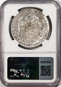 1891GO RS Mexico 8 Reales Silver Coin NGC Chopmarked