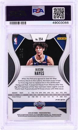 2019 Panini Prizm Pink Pulsar Jaxson Hayes NBA Card #254 PSA Mint 9