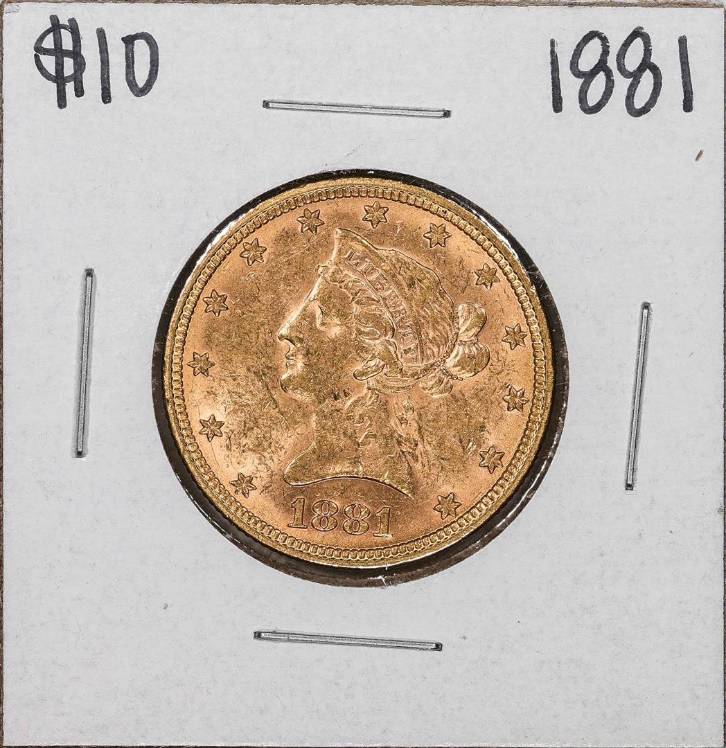 1881 $10 Liberty Head Eagle Gold Coin