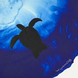 Wyland "Floating to the surface" Original Watercolor on Paper