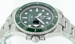 Rolex Mens Stainless Steel "Hulk" Submariner Wristwatch