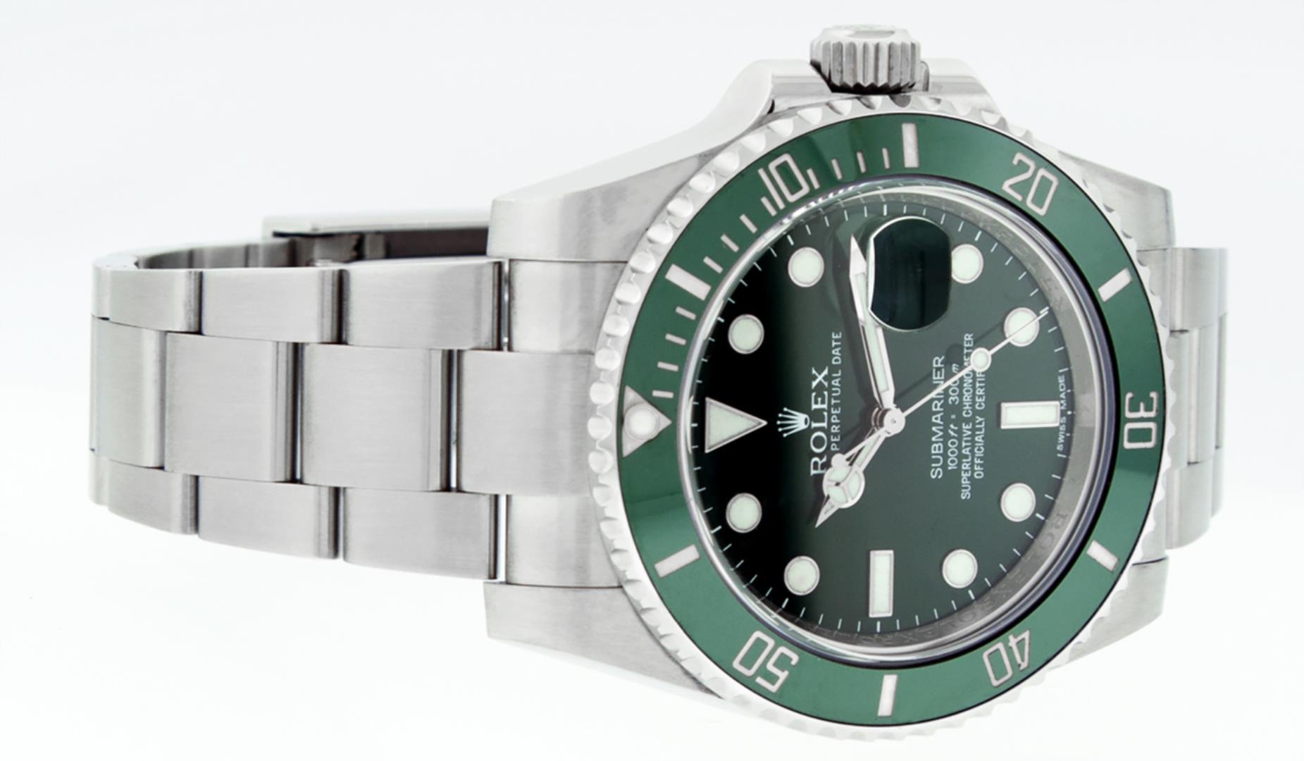 Rolex Mens Stainless Steel "Hulk" Submariner Wristwatch