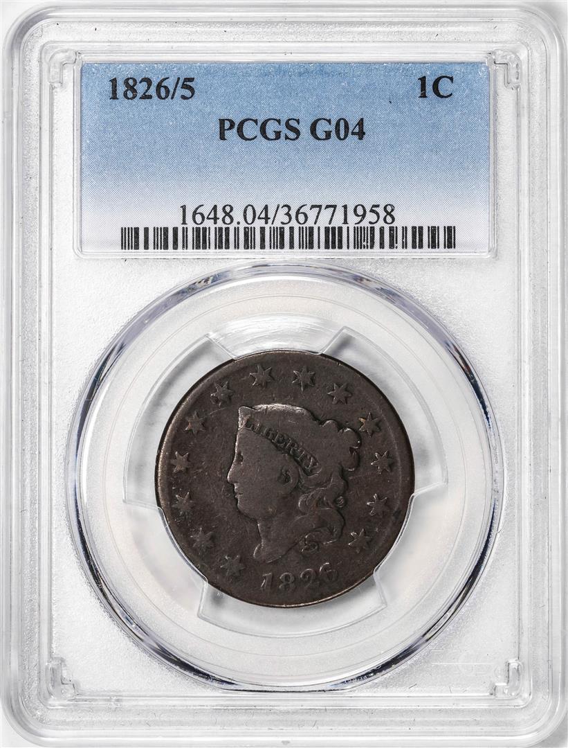 1826/5 Coronet Head Large Cent Coin PCGS G04