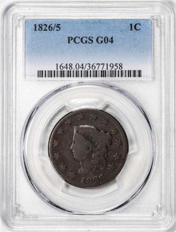 1826/5 Coronet Head Large Cent Coin PCGS G04