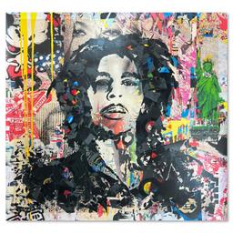 Mr. Brainwash "Songs of Freedom" Original Mixed Media on Paper