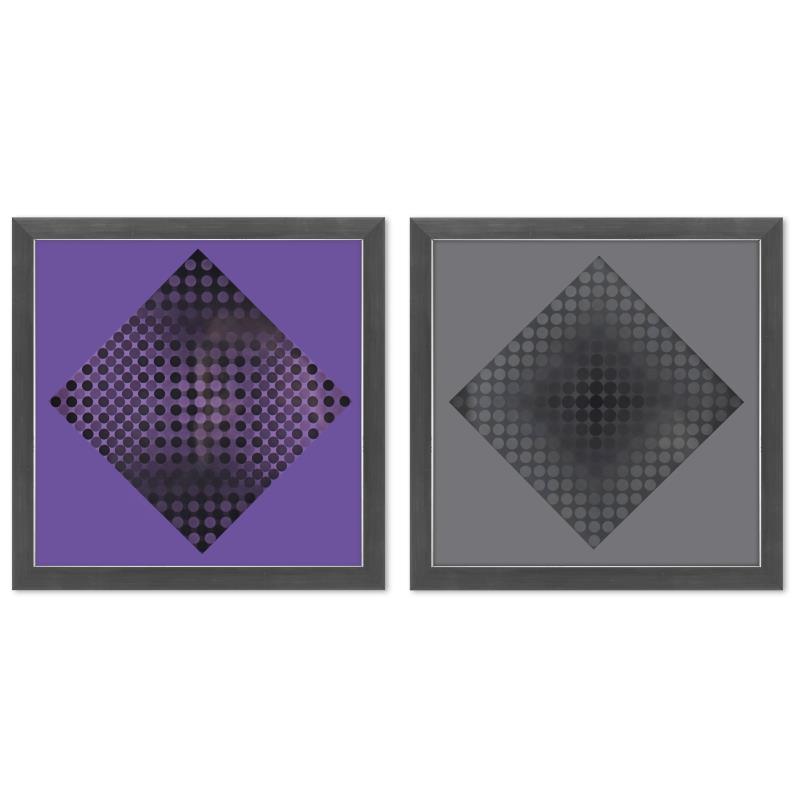 Victor Vasarely (1908-1997) Print Mixed Media On Paper