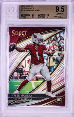 2019 Panini Select Field Level Silver Kyler Murray NFL Card #204 BGS Gem Mint 9.5