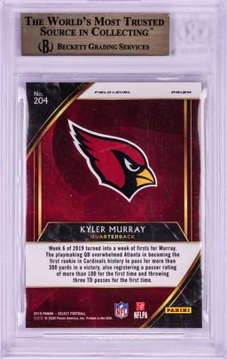 2019 Panini Select Field Level Silver Kyler Murray NFL Card #204 BGS Gem Mint 9.5