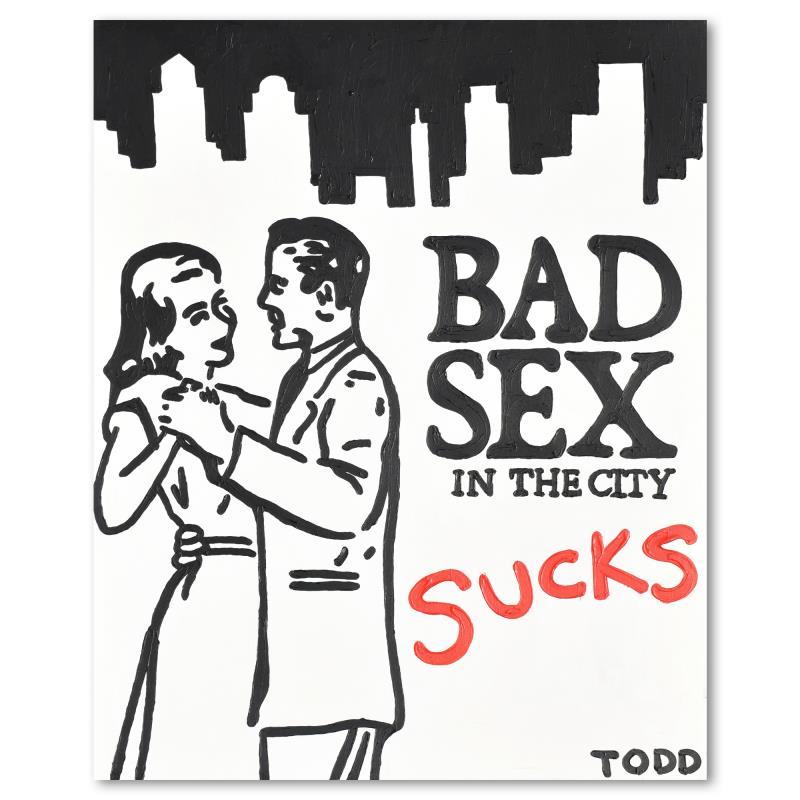 Todd Goldman "Bad Sex In the City" Original Acrylic on Canvas