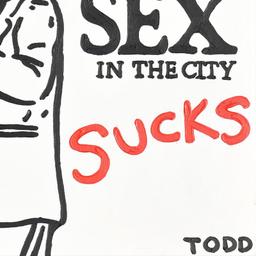 Todd Goldman "Bad Sex In the City" Original Acrylic on Canvas